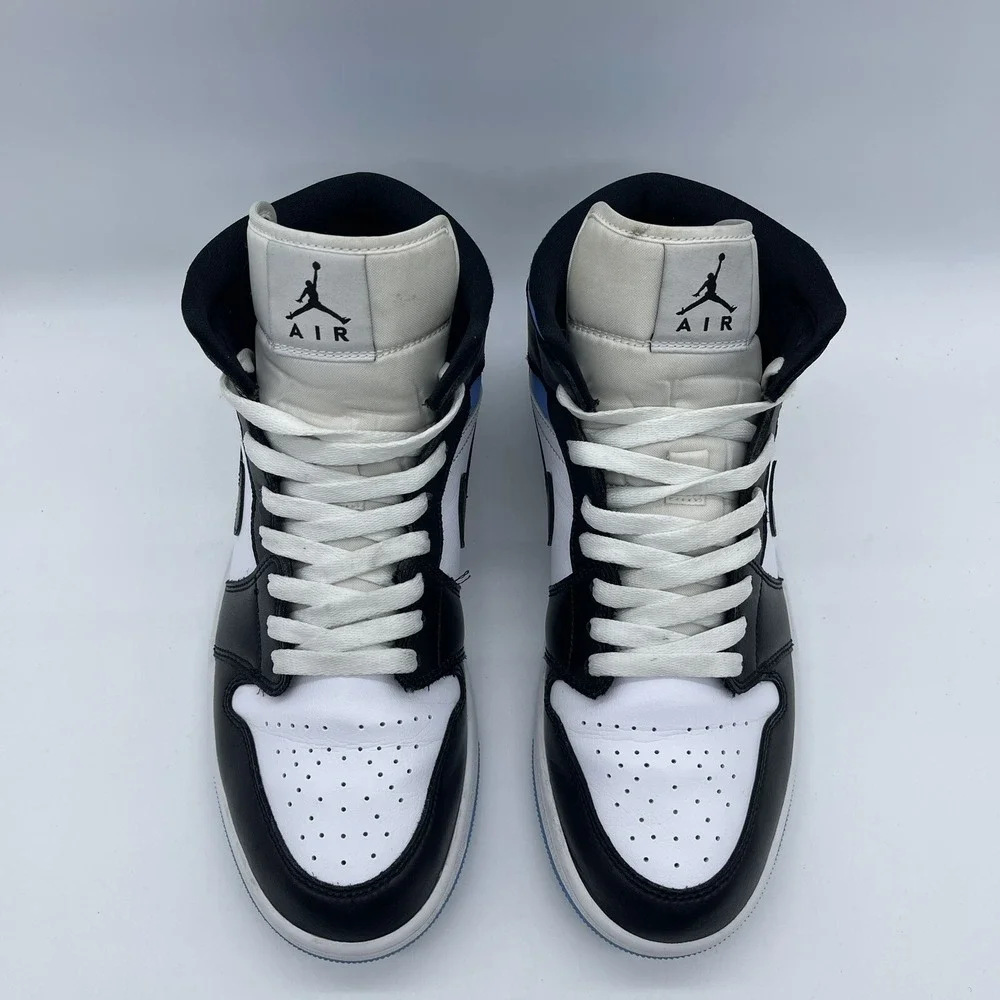 Nike BQ6472-102 Womens Size 11 / Men 9.5 Air Jordan I Mid UNC Blue Black Shoes